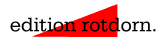 edition rotdorn, Logo, (C) 1995 Harald Petzold, Potsdam